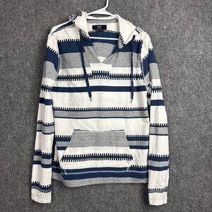 Bueatiful Giant Sweater Mens Size S Blue Striped Outdoors Sweatshirt Coastal